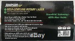 (102862) Johnson Self Leveling Rotary Laser Kit 40-6543 New In Box