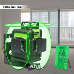 12Line 903CG Rotary Laser Level Self-Leveling Horizontal Vertical Green Cross US