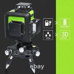 12Line 903CG Rotary Laser Level Self-Leveling Horizontal Vertical Green Cross US