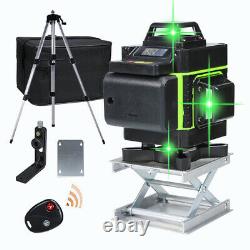 12/16 Lines Green Beam Laser Level Kit Self Leveling 360 Rotary Measure + Tripod