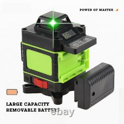 12/16 Lines Green Beam Laser Level Kit Self Leveling 360 Rotary Measure + Tripod