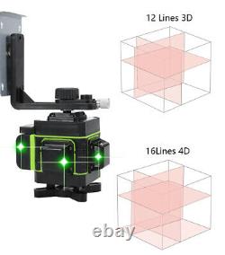 12/16 Lines Green Beam Laser Level Kit Self Leveling 360 Rotary Measure + Tripod