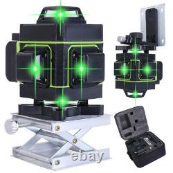 12/16 Lines Green Laser Level 360° Rotary Self Leveling Cross Measure Tool Set