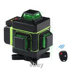 12/16 Lines Green Laser Level 360° Rotary Self Leveling Cross Measure Tool Set