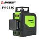 12 Green Line 360° Self Leveling Laser Level Outdoor 3d Cross Rotary Measure Kit