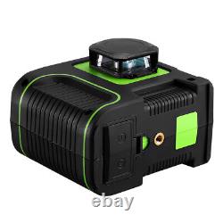 12 Line 3D Laser Level Green Light Self Leveling 360° Rotary Measuring Tool USA