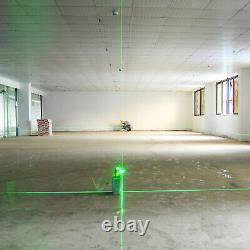 12 Lines 3D Green Laser Level with 3.7m/12ft Telescoping Tripod Layout Tools