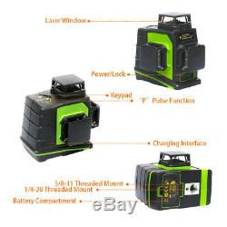 12 Lines 3D Rotary laser level self leveling 3 x 360 Degree Vertical Horizontal