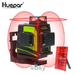 12 Lines 3D Rotary laser level self leveling 3 x 360 Degree Vertical Horizontal