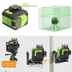 12 Lines 903CG Rotary Laser Level Green Cross Line Laser Self Leveling 45M 147ft