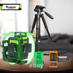 12lines Self Leveling Rotary Cross Line Laser Level with tripod and Receiver kit