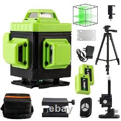 16 Line 4D 360° Rotary Green Laser Level Self Leveling Measure Tool+Tripod US