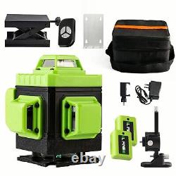 16 Line 4D 360° Rotary Green Laser Level Self Leveling Measure Tool+Tripod US