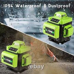 16 Line 4D 360° Rotary Green Laser Level Self Leveling Measure Tool+Tripod US