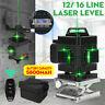16 Line 4d Laser Level Green Light Self Leveling 360° Rotary Measuring Tool