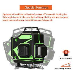 16 Line 4D Laser Level Self Leveling 360 Rotary Lazer Levels Cross Line Measure