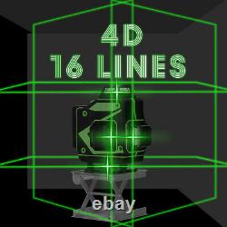 16 Line 4D Laser Level Self Leveling 360 Rotary Lazer Levels Cross Line Measure