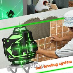 16 Line 4D Laser Level Self Leveling 360 Rotary Lazer Levels Cross Line Measure