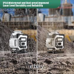 16 Lines 4D Laser Level 360° Self Leveling Rotary Cross Measuring Remote Control