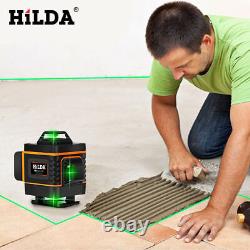 16 Lines 4D Laser Level Green Light Auto Self Leveling 360° Rotary Measure Tools