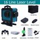 16 Lines Rotary Laser Lazer Level Cross Line 360° Self Leveling 4d Measure Tool