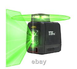 1x 360° ULTRA BRIGHT GREEN Plane & 1x Line Auto-Level Rotary Cross Laser KIT