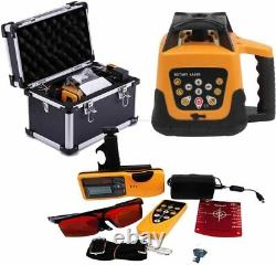 360° Automatic Self-leveling Rotary Rotating Red Laser Level Kit 500M Range