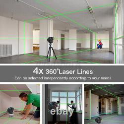 360° Rotary 8/12/16Line Laser Level with Green Light Digital Self Leveling & CA