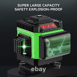 360° Rotary Laser Level Green Cross Line Laser Self Leveling 16 Line 15M 49ft