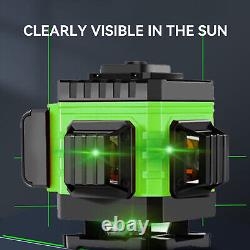 360° Rotary Laser Level Green Cross Line Laser Self Leveling 16 Line 15M 49ft