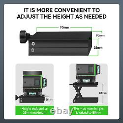 360° Rotary Laser Level Green Cross Line Laser Self Leveling 16 Line 15M 49ft