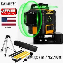 360 Rotary Laser Level Self Leveling with Telescoping Tripod Set Max Height 3.7m