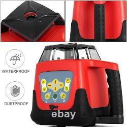 360 Rotary Laser Leveling Device 500m Range Red Beam Self-Leveling Waterproof