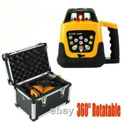 360° Rotary Rotating Red Laser Level Tool with LCD Electronic Caliper 5M Tripod
