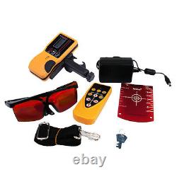 360° Rotary Rotating Red Laser Level Tool with LCD Electronic Caliper 5M Tripod