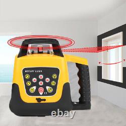 360°Rotary Self-Leveling Rotating Red Beam Laser Level Tool Kit 500m Range