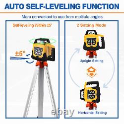 360 Rotating Self-leveling Green Rotary Laser Level with Tripod Staff 500m Range
