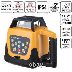360° Self Levelling ±5° Automatic Rotating Red Laser Level Rotary Laser 500M