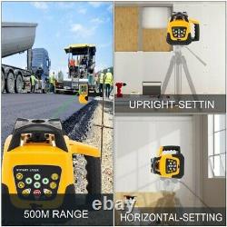 360 degree 500m Self-leveling Rotary Laser Level+1.65M Tripod+5M Measuring stick