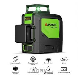 360 green 3D self-leveling Vertical horizontal rotary 12 lines laser leveler