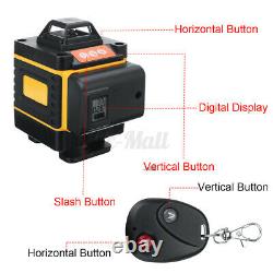 3D 12/16Line Green Light Laser Level Digital Self Leveling 360° Rotary Measure