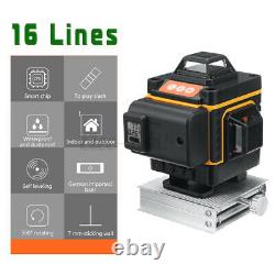 3D 12/16Line Green Light Laser Level Digital Self Leveling 360° Rotary Measure