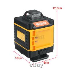 3D 12/16Line Green Light Laser Level Digital Self Leveling 360° Rotary Measure