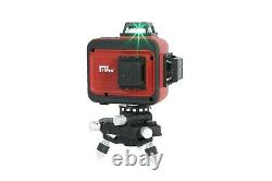 3D 3X 360° Self Auto Leveling Rotary Green Laser Level Tripod Receiver Detector