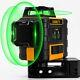 3d 3x 360° Self Auto Leveling Rotary Green Laser Level With Laser Receiver Set
