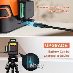 3D Laser Level 3x360 Green Self-Leveling Beam Vertical & Horizontal Rotary Base