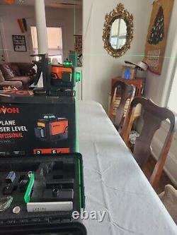 3D Laser Level 3x360 Green Self-Leveling Beam Vertical & Horizontal Rotary Base