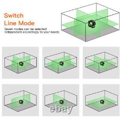 3D Rotary 12 Lines Green Laser Level Tool Measure Self-leveling For Construction