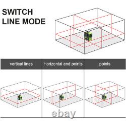 3D Rotary laser level Red Cross Line Laser Self Leveling 360 degree Huepar