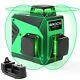 3x360° Rotary Laser Level Self Leveling Green Beam Three Plane Cross Line L